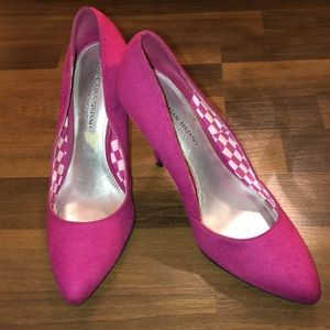 Sexy Fuchsia Suede Heels